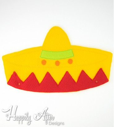 Sombrero Hat ITH Embroidery Design