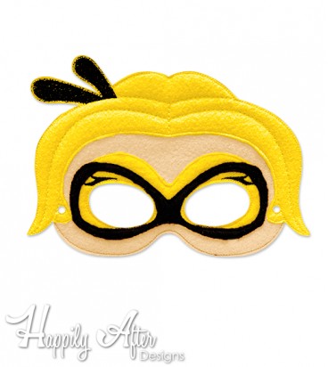 Super Bee ITH Mask Embroidery Design 