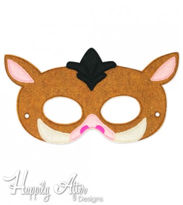 Warthog ITH Mask Embroidery Design 