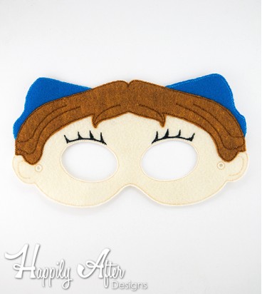 Wendy Girls Mask ITH Embroidery Design 