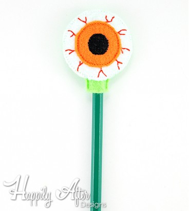Eyeball Pencil Topper Embroidery Design 