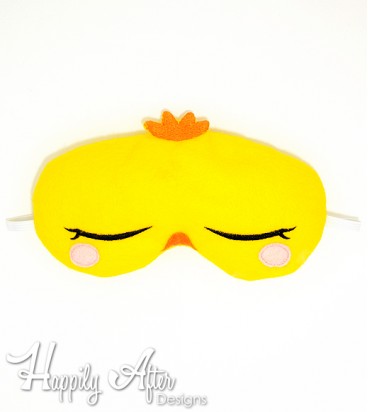 Chick Sleep Mask ITH Embroidery Design