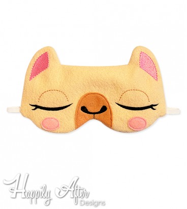 Llama Sleep Mask ITH Embroidery Design 