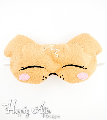 Puppy Sleep Mask ITH Embroidery Design 