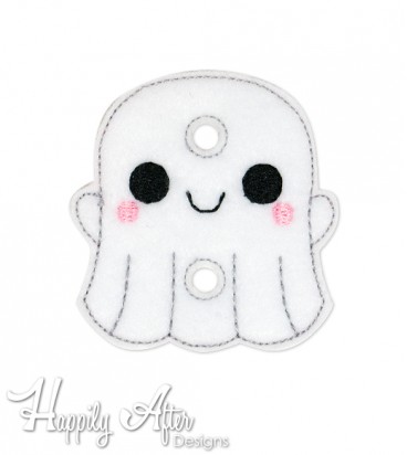 Ghost Straw Topper Embroidery Design