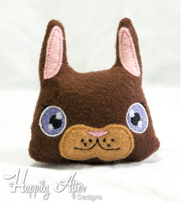 Bunny Rabbit Stuffie Head Embroidery Design