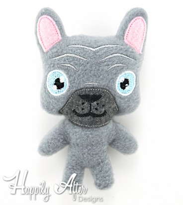 French Bulldog Stuffie Embroidery Design 