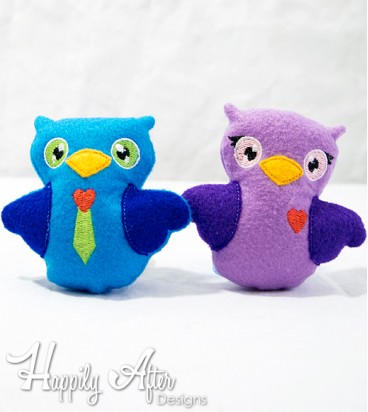 Love Owls Stuffies Embroidery Designs