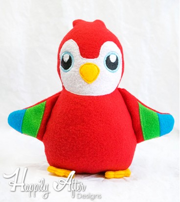 Parrot Stuffie Embroidery Design