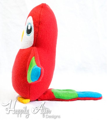 Parrot Stuffie Embroidery Design