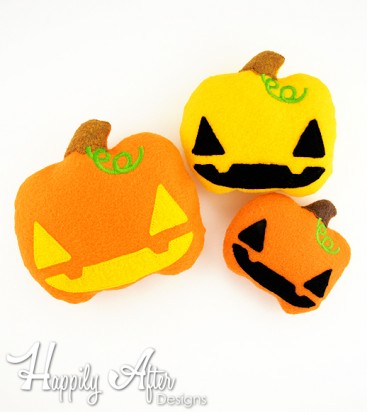 Pumpkin Stuffie Embroidery Design 