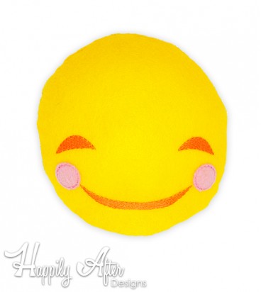 Smile Emoji Stuffie Embroidery Design 