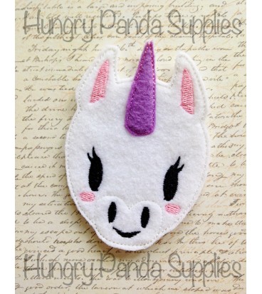 Unicorn Feltie Embroidery Design 