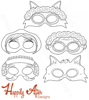 Little Red Riding Hood Printable Coloring Masks