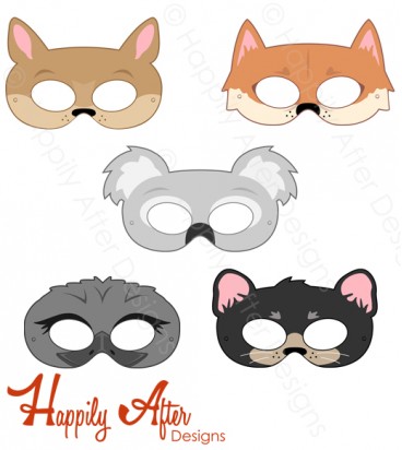 Australian Animals Printable Masks 