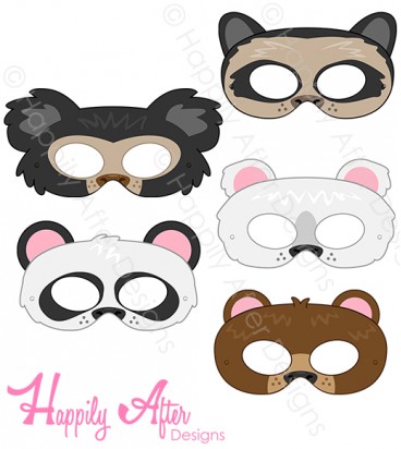 Bears Printable Masks 