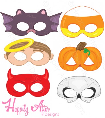 Halloween Creatures Printable Masks