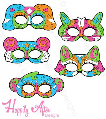 Masquerade Animals Printable Masks