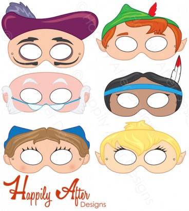 Peter Pan Printable Masks