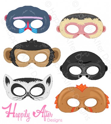 Primates Printable Masks 