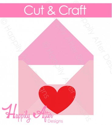 Love Letter Envelope SVG Cutting File 