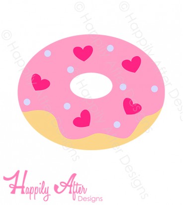 Valentine Donut SVG Cutting File 